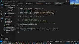 Python Programming - Module 1 Lab 3 & Assignment (mortgage calculator) - Spring 2024 Term 2