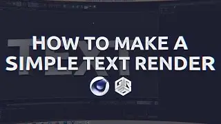 Griffin: How to Make a Clean Text Render! (Cinema 4D Tutorial)