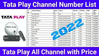 Tata Play Channel List with Price | All Tata Play Channel Number List 2022