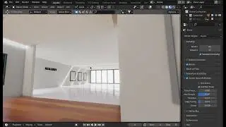 Gallery Scene blender + threejs