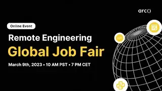 Remote Engineering Job Fair: Global (Mar 2023) | Arc.dev
