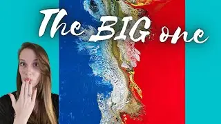 Biggest Acrylic pouring canvas
