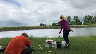 Мы с Аленкой на рыбалке. Рыбалка. Открытие сезона)