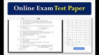 How to Make Online Exam Test paper for Student by web app script