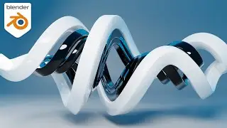 Easy and Quick Abstract Infinite Loop With Geometry Nodes (Blender Tutorial)
