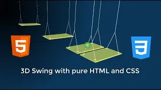 3D Swing with HTML and CSS / How to Create 3D Elements with HTML and CSS / CSS Animations