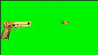 Pistal fire green screen video | Moving  bolet green screen video | Gun fire green screen video