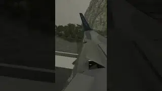 Boeing 737-800 STORMY Landing into Gibraltar - Microsoft Flight Simulator 2020
