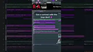 Got a contract with the loop devil 😈 #producertok #fyp #melody #flstudio #flstudiotips
