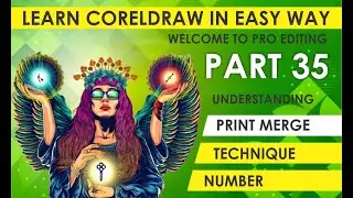 how to print merge with numbers professionally in coreldraw tutorial