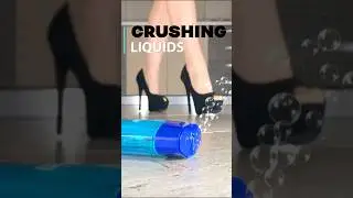 Pea vs. Liquids! High Heels Crushing Things! Oddly Satisfying! ASMR