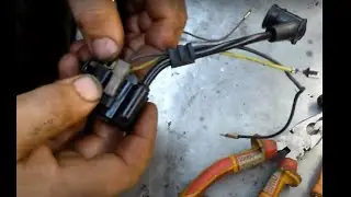 Замена высоковольтного кабеля катушки зажигания  бензопилы