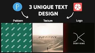 3 Unique Text Pattern, Texture & Logo Design || Graphic Design Pixellab Tutorial || @dieditz7873