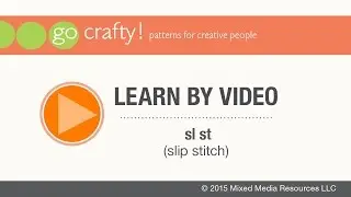 How to sl st (slip stitch) crochet: Go-Crafty