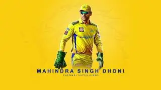 A tribute to MS Dhoni in Green Screen