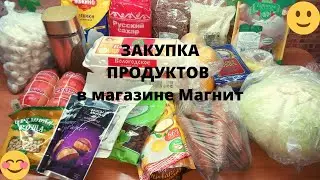 Закупка продуктов в магазине Магнит