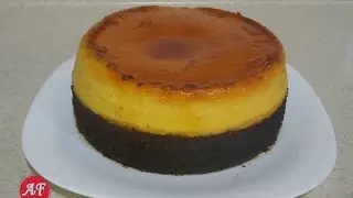 chocoflan  sobre la estufa facil y rapido