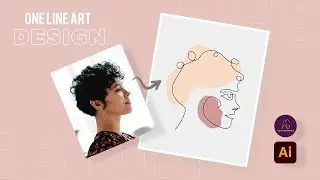 How to make single line art/face one line drawing in adobe illustrator | Anas Graphics