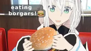 Fubuki eats American burger! pt 3 | Shirakami Fubuki 「Hololive IRL」