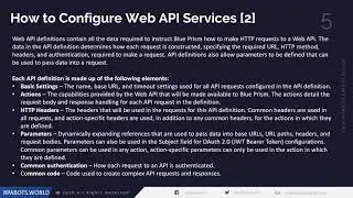 How to configure web API in Blue Prism