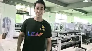 Leaf Digital Large Format Printing Machine Dye Sublimation Printer with 8 heads i3200