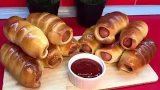 Сосиски в тесте| вкуснейшее дрожжевое тесто |