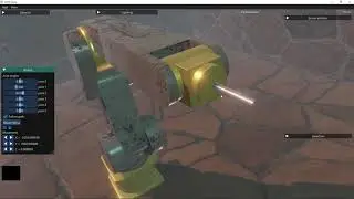 OpenGL - Robot arm kinematics 3D simulation - demo 3