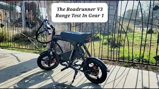 Emove RoadRunner V3 Range Test In Gear 1!