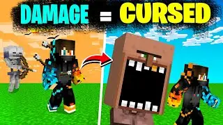 IF I TAKE DAMAGE MINECRAFT GET'S WEIRD😱| MINECRAFT HINDI |