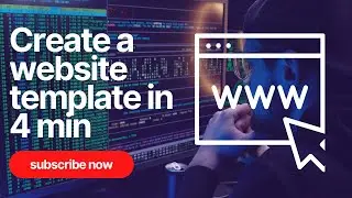 how to create website templates in 4 minutes #google #india #minecraft