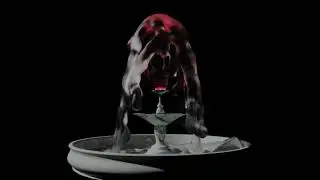 Fluid simulation /water fountain in blender 2.9