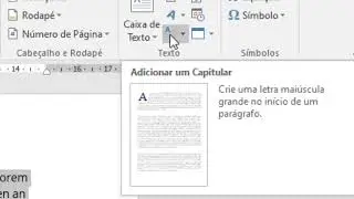 Como colocar a primeira letra grande no Word