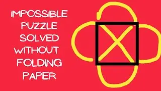 Impossible puzzle solved without folding paper and lifting pen | Annie pope Puzzle