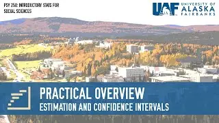 Estimation and Confidence Intervals | Practical Overview