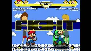 Mugen - Super Better Mario & Butt-head VS Super Better Luigi & Beavis