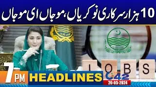 Great News for Jobless People | 7pm News Headlines | 20 May 2024 | City 42