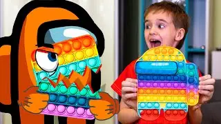 ПОП ИТ  МОНСТЫР превращает все в АМОНГ АС В Реальной Жизни!