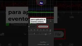como eliminar RUIDO DE FONDO | Adobe Audition  (#shorts)