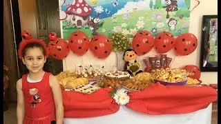 Ladybug Birthday. DIY. Aniversario da Joaninha