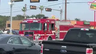 Alice Fire Department Engine 1 and Medic 2 Responding