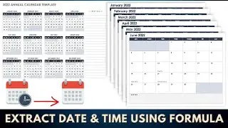How to extract Date or Time from a Datetime value in Excel | Split cells in Excel |