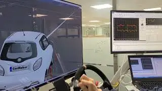 Scenario 1: sinusoidal steering wheel at 0 km/h longitudinal velocity.