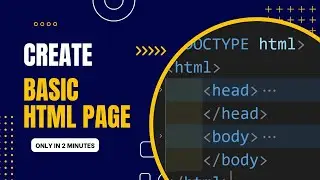 Your first html program in notepad | How to Create a Simple HTML Page | html with notepad