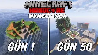 Minecraft'ın En İMKANSIZ Adasında 100 Gün Hayatta Kaldım!