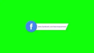 Facebook lower third green screen effect