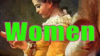 Women in the paintings of famous artists.