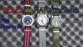 ROLEX with BluShark and Bark and Jack NATO Straps fitted to Submariner, Explorer 2, Yacht Master