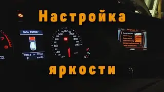 Настройка яркости дисплеев Audi A4 B8