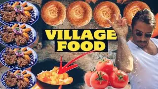 Juicy Kazan Kebab Uzbek National Food in Village | VILLAGE WILD LIFE | UZBEKISTAN STREET FOOD
