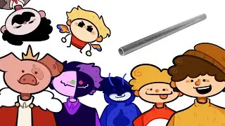 Your favourite Minecraft Youtubers as Metal pipe falling sound effects [ animatic ]